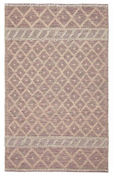 Braided  Transitional Green Area rug 5x8 Indian Braid weave 394162