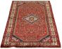 Bordered  Traditional Red Area rug 4x6 Persian Hand-knotted 291060
