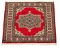 Bordered  Traditional  Area rug Square Pakistani Hand-knotted 328459
