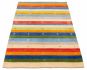 Indian Gabbeh Luribaft 5'0" x 7'10" Hand Loomed Wool Multi Color Rug