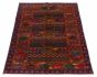 Afghan Rare War Hand-knotted Wool Rug, 119 x 206 cm