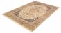 Indian Kashmir 8'2" x 11'8" Hand-knotted Wool Ivory Rug