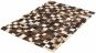 Argentina Cowhide Patchwork 4'8" x 6'7" Handmade Leather Brown Rug