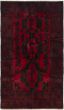 Bordered  Tribal Red Area rug 3x5 Afghan Hand-knotted 285069