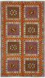 Bordered  Flat-weaves & Kilims Red Area rug Unique Turkish Flat-weave 292781