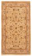 Bordered  Traditional Green Area rug 5x8 Indian Hand-knotted 331618