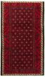 Bordered  Tribal Red Area rug Unique Afghan Hand-knotted 333099