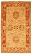 Bordered  Traditional Yellow Area rug 5x8 Pakistani Hand-knotted 341456