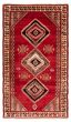 Bordered  Tribal Red Area rug 5x8 Persian Hand-knotted 358525
