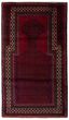 Bordered  Tribal Red Area rug 3x5 Afghan Hand-knotted 360599