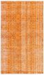 Overdyed  Transitional Orange Area rug 4x6 Turkish Hand-knotted 361371