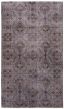Overdyed  Transitional Grey Area rug 4x6 Turkish Hand-knotted 362135