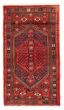 Bordered  Traditional Red Area rug 3x5 Persian Hand-knotted 371098