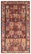 Bordered  Traditional Red Area rug Unique Persian Hand-knotted 372736