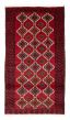Bordered  Traditional Red Area rug 3x5 Afghan Hand-knotted 378712