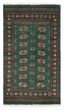 Bordered  Traditional Green Area rug 3x5 Pakistani Hand-knotted 391986