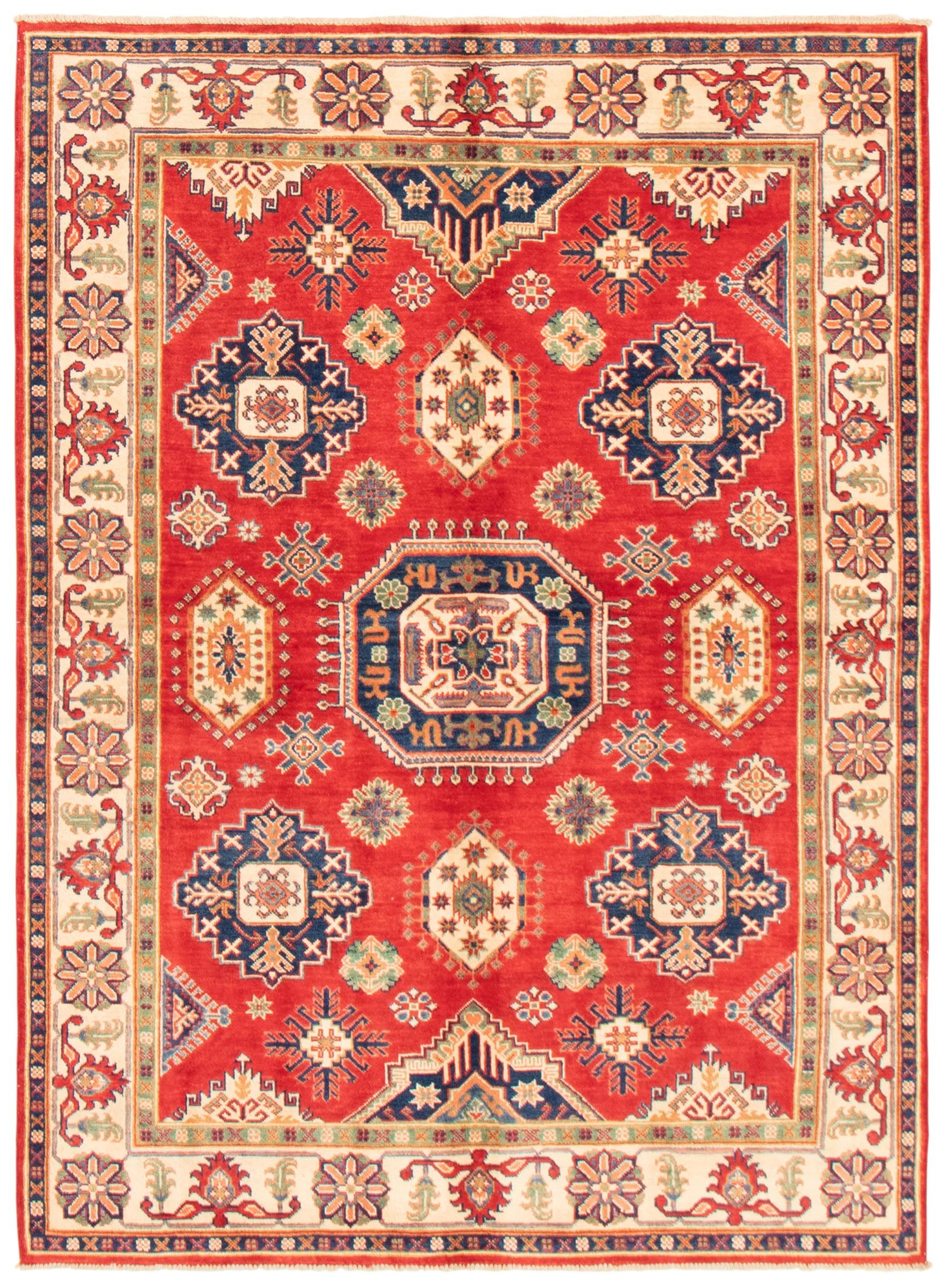 364409 Hand-Knotted Wool Rug Bedroom Finest Khal Mohammadi Bordered Red Rug 5'10 x 7'10 eCarpet Gallery Area Rug for Living Room 