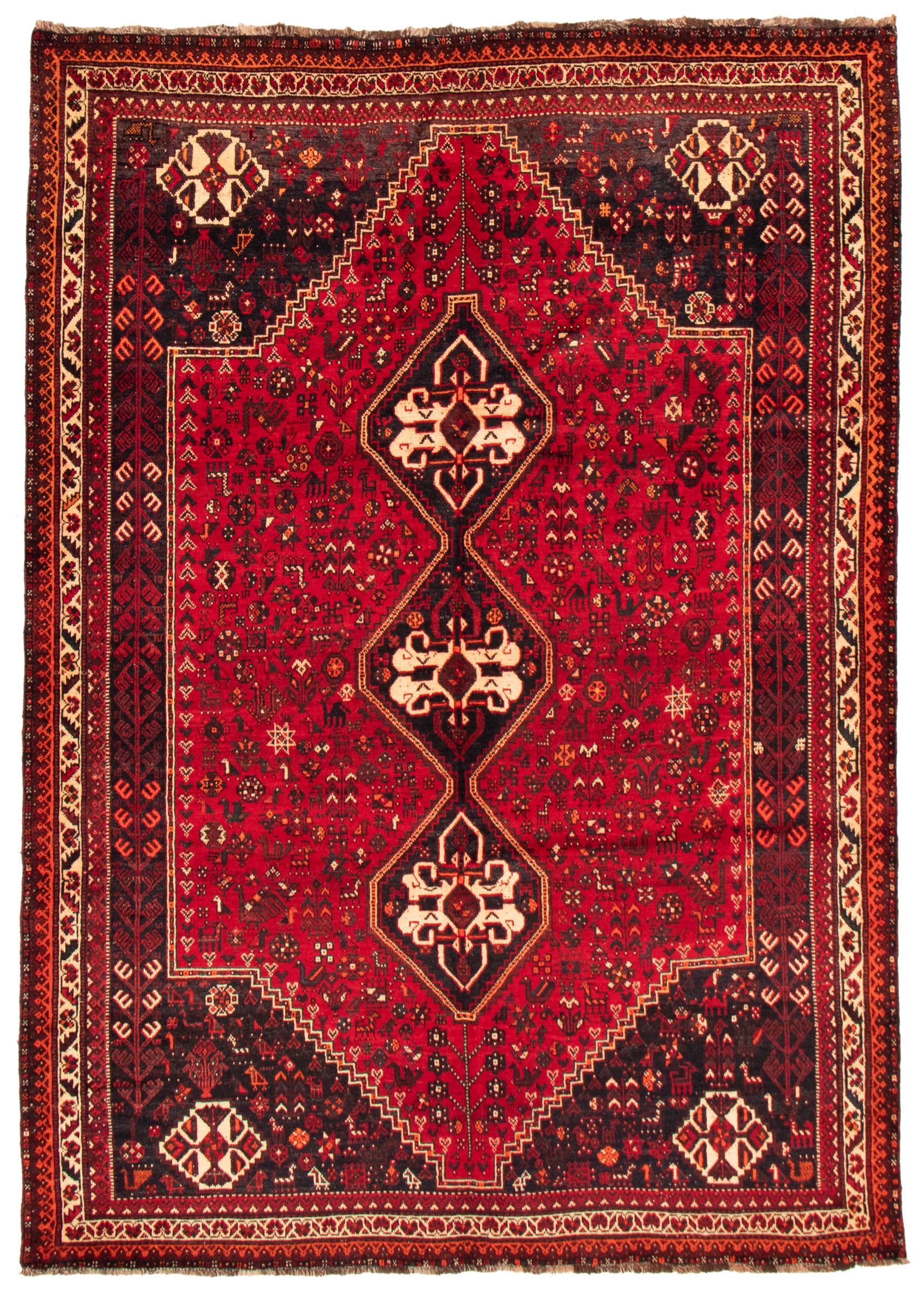 Persian Style 7 3 X 10 2 Hand Knotted Wool Rug Ecarpetgallery