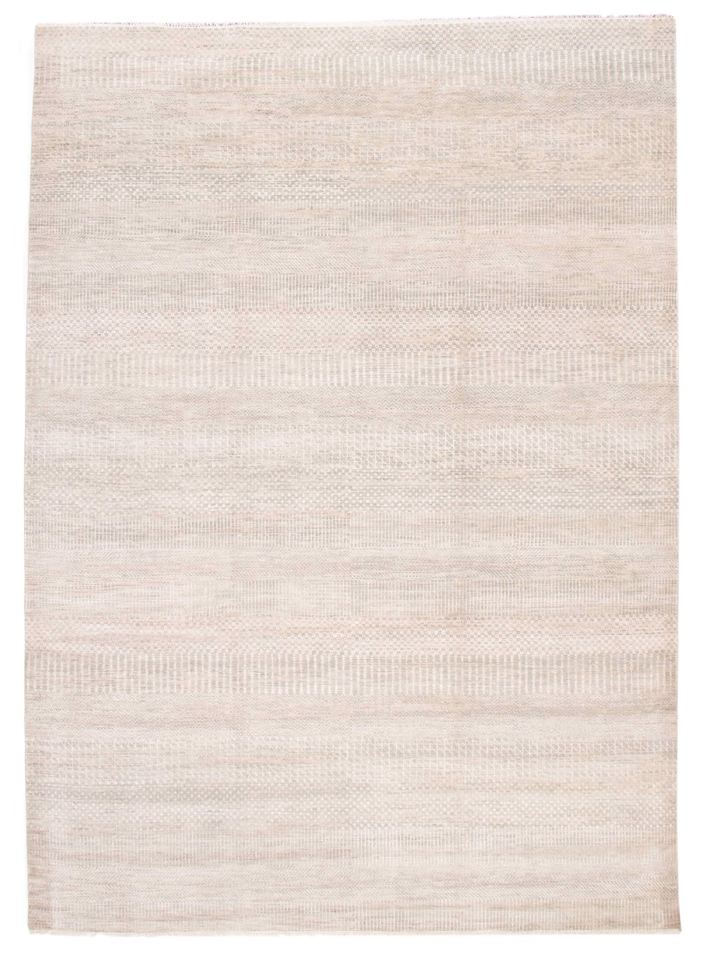 ECARPETGALLERY | Indian Silk Shadow 9'9 x 13'9 Hand-Knotted Viscose, Wool Rug