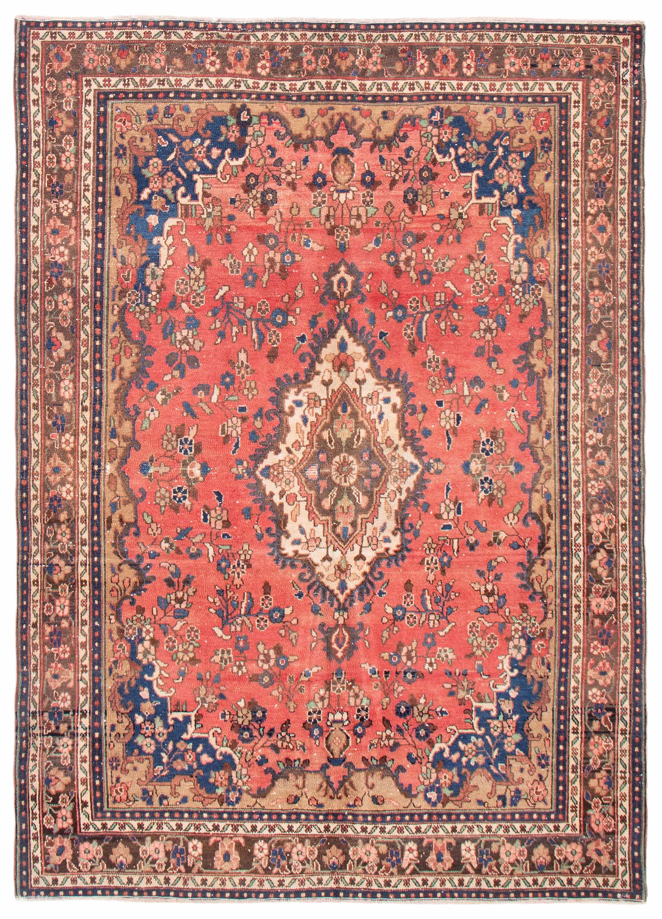 Persian Style 6 11 X 9 8 Hand Knotted Wool Rug Ecarpetgallery