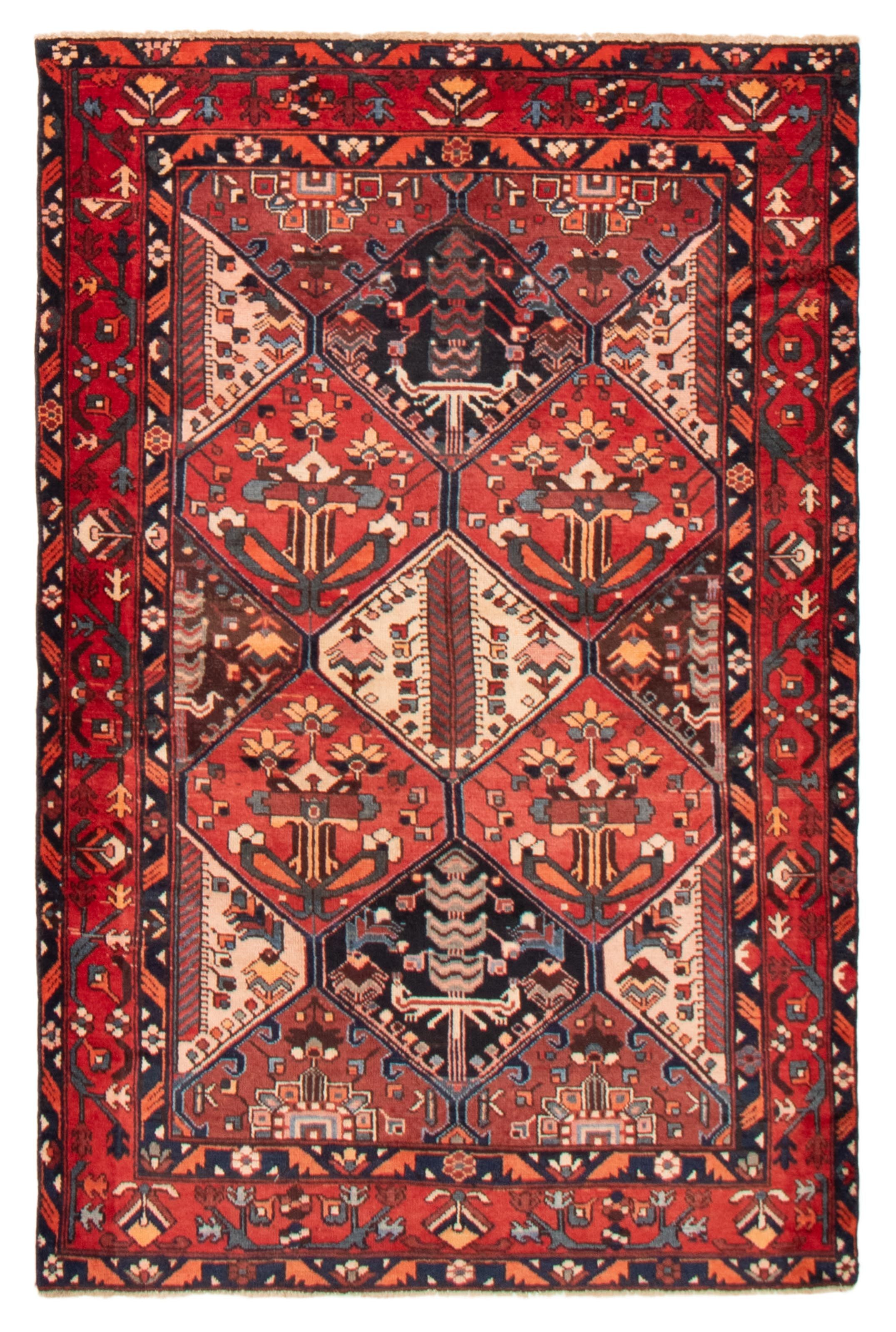 Persian Style 4 6 X 9 Hand Knotted Wool Rug Ecarpetgallery