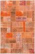 Transitional Orange Area rug 5x8 Turkish Hand-knotted 200465