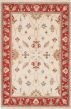 Traditional Ivory Area rug 3x5 Indian Hand-knotted 223723