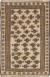Transitional Ivory Area rug 3x5 Afghan Hand-knotted 238232