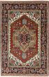 Floral  Traditional Red Area rug 3x5 Indian Hand-knotted 241157