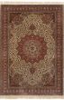 Traditional Ivory Area rug 6x9 Turkish Hand-knotted 245027