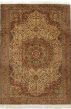 Traditional Ivory Area rug 6x9 Turkish Hand-knotted 245095