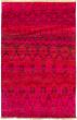 Casual  Transitional Red Area rug 3x5 Indian Hand-knotted 271066
