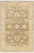 Bordered  Traditional Grey Area rug 5x8 Indian Hand-knotted 280432