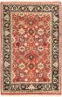 Bordered  Traditional Red Area rug 3x5 Indian Hand-knotted 282406