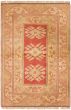 Geometric  Vintage/Distressed Brown Area rug 5x8 Turkish Hand-knotted 305989