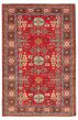 Bordered  Traditional Red Area rug 4x6 Turkish Hand-knotted 316874