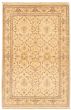 Bordered  Traditional Ivory Area rug 3x5 Afghan Hand-knotted 331593