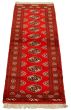 Turkmenistan Turkman 2'1" x 6'6" Hand-knotted Wool Red Rug