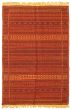 Flat-weaves & Kilims  Stripes Red Area rug 3x5 Turkish Flat-weave 334407