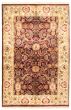 Bordered  Traditional Red Area rug 3x5 Indian Hand-knotted 335616