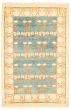 Bordered  Transitional Blue Area rug 3x5 Pakistani Hand-knotted 341356