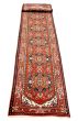 Indian Serapi Heritage 2'7" x 21'8" Hand-knotted Wool Dark Red Rug