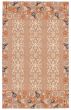 Casual  Transitional Brown Area rug 5x8 Indian Flat-Weave 349616