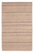 Stripes  Transitional Ivory Area rug 5x8 Indian Hand Loomed 350668