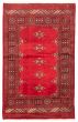 Bordered  Traditional Red Area rug 3x5 Pakistani Hand-knotted 359871