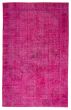 Bordered  Traditional Pink Area rug 5x8 Turkish Hand-knotted 362716
