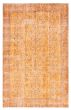 Bordered  Transitional Orange Area rug 5x8 Turkish Hand-knotted 362952