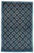 Geometric  Transitional Blue Area rug 5x8 Turkish Hand-knotted 367081