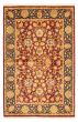 Bordered  Traditional Red Area rug 5x8 Pakistani Hand-knotted 369362