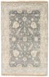 Bordered  Traditional Grey Area rug 5x8 Indian Hand-knotted 370437